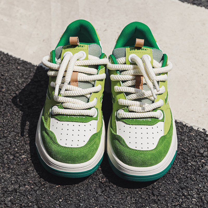 Design Panda Color Matching Skateboard Shoes Men foto 3
