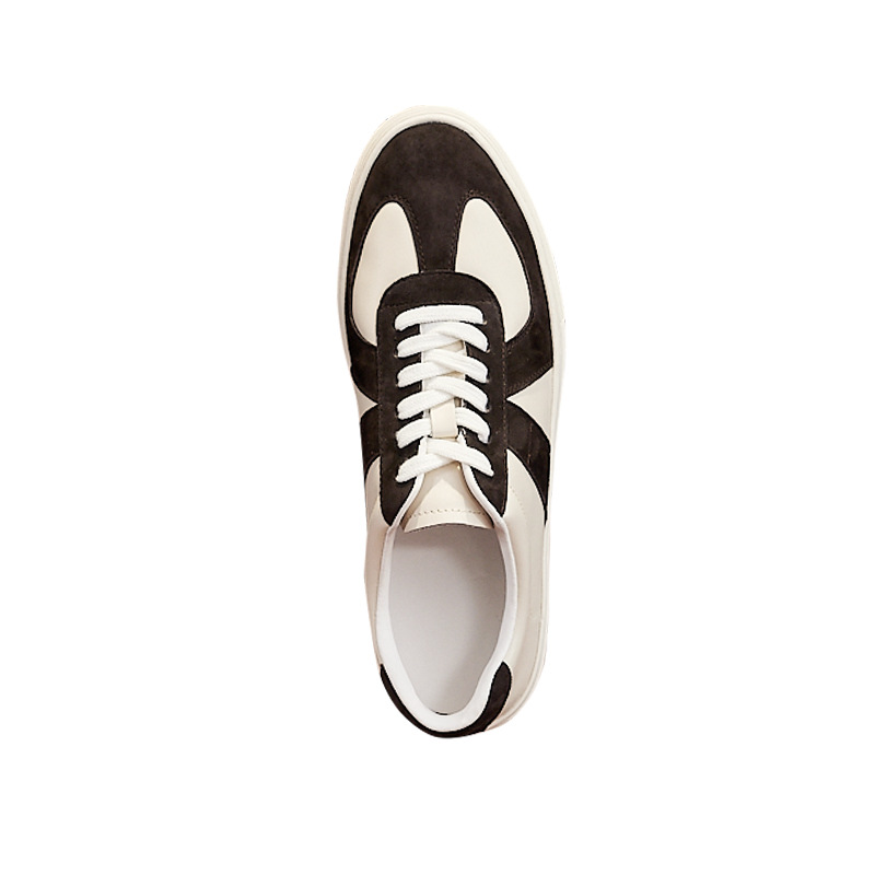 Retro Color Matching Couple Casual Flat Skateboard Shoes foto 3