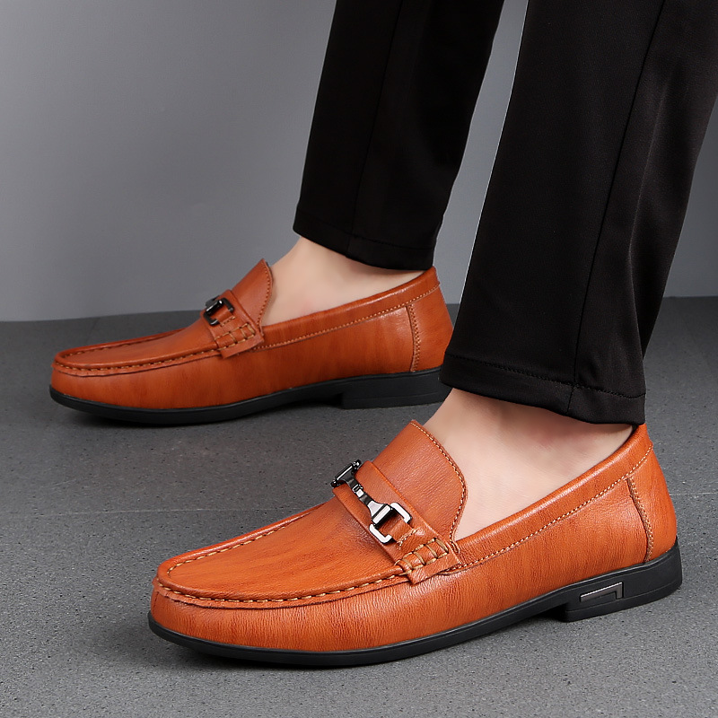 Fashion Personality Male Platform Casual Leather Shoes foto 5