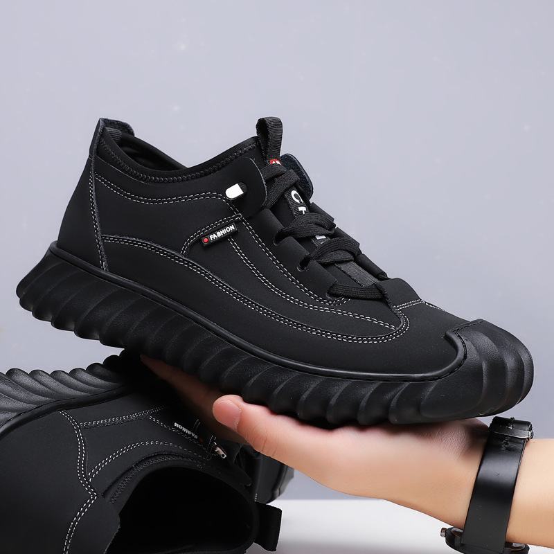 Fashion Soft Bottom Casual New Men's Sports Leather Shoes foto 5