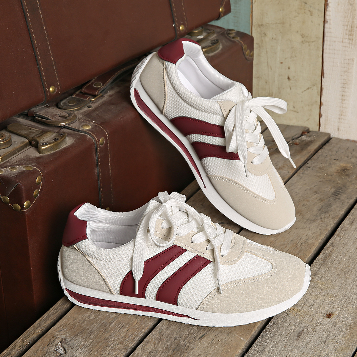 Breathable Mesh Surface Cortez Retro Cross-border Lightweight Sneaker foto 3