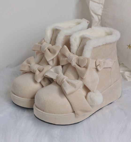 Velvet Milk Pastry Original Lo Shoes Platform Snow Boots foto 5