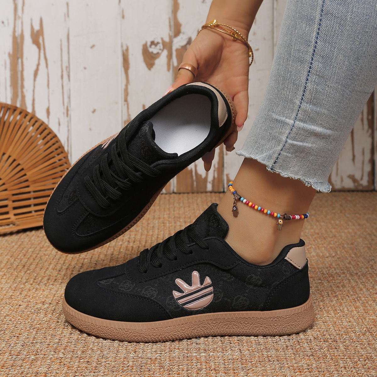 Retro Style Comfortable Chunky Soled Sneakers foto 5