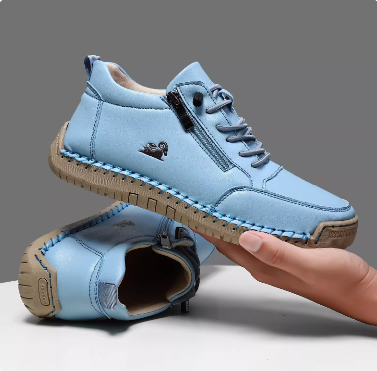 Handmade Stitching Female Soft Bottom Flat Shoes Casual foto 2