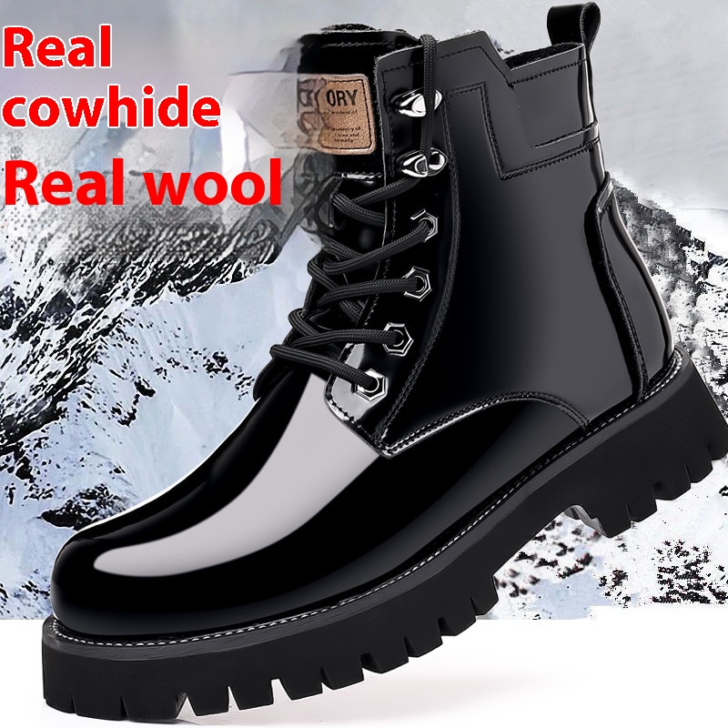 Fall Winter Martin Boots Men's Platform Mid-top foto 5