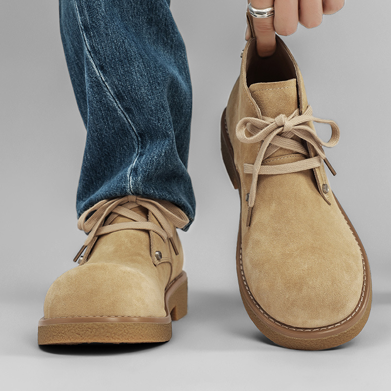 Casual Platform Height-increasing Martain Boots Big Head Derby Shoes British Style foto 2