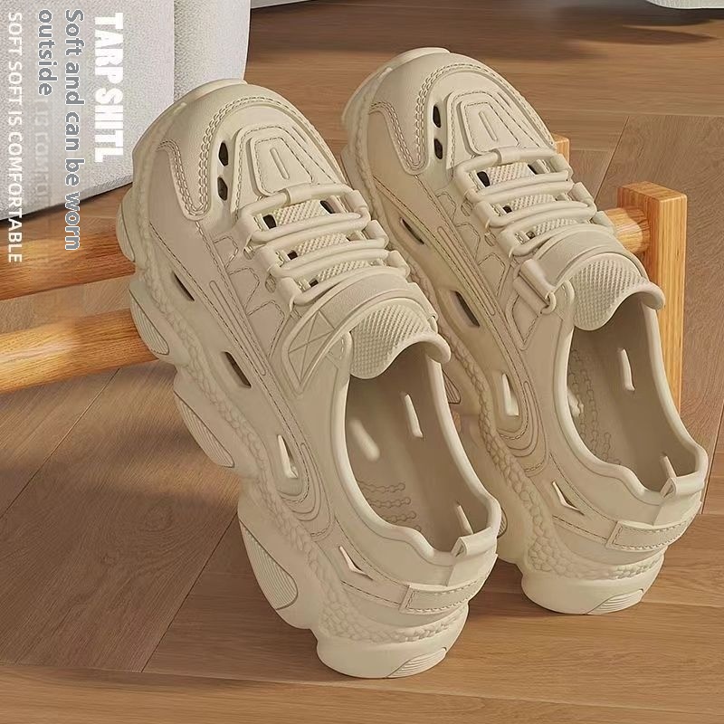 Men's Hole Shoes Thick-soled Beach Fishing Sandals foto 2
