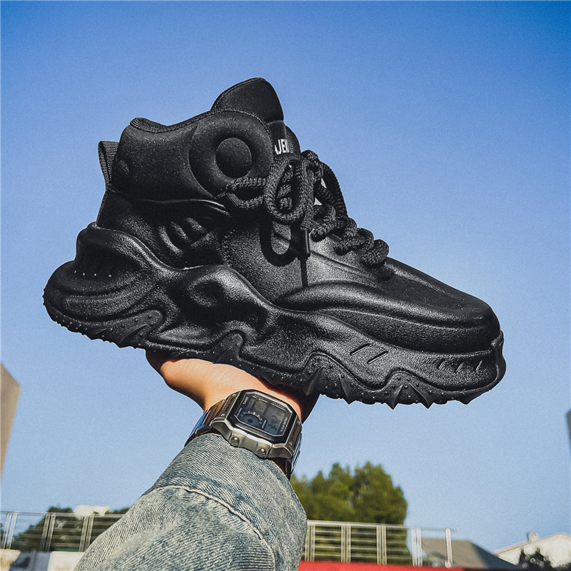 Thick Bottom Heightened Daddy Shoes Fleece-lined Warm Leisure foto 4