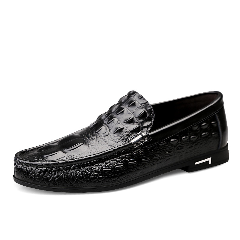 Cowhide Gommino Breathable Fashion Casual Shoes Men foto 4