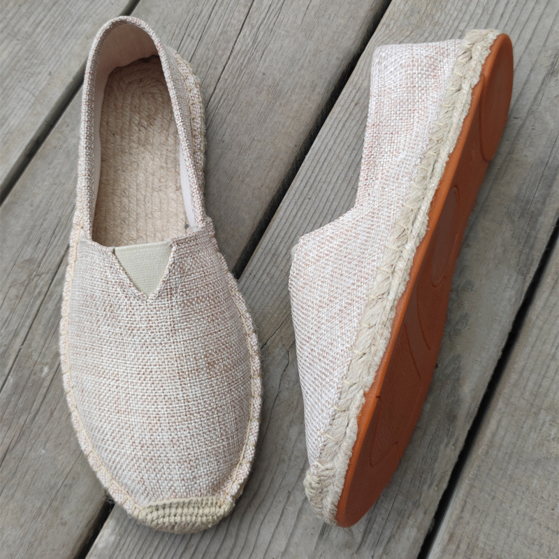 Fashionable Breathable Canvas Shoes Summer Linen Men foto 2