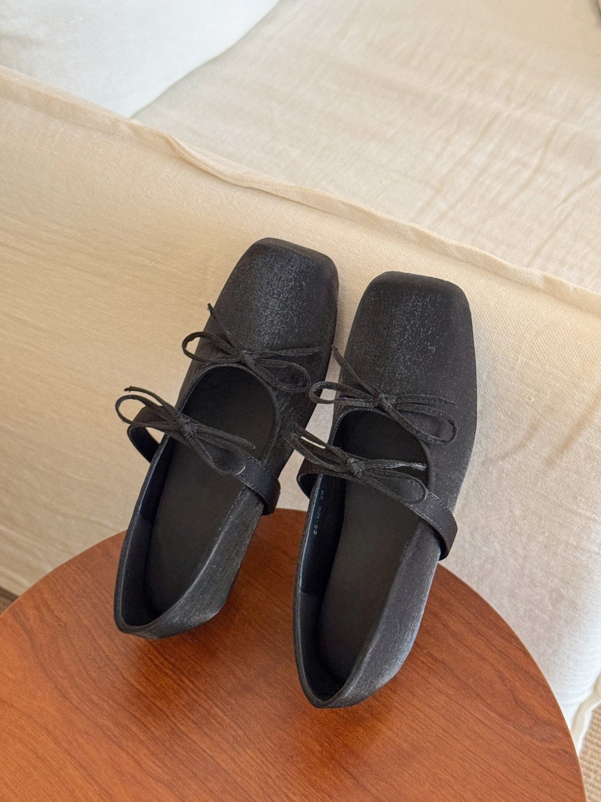 Bow Shoes With Hidden Heels Women's Shallow Mouth Mary Jane Shoes foto 4