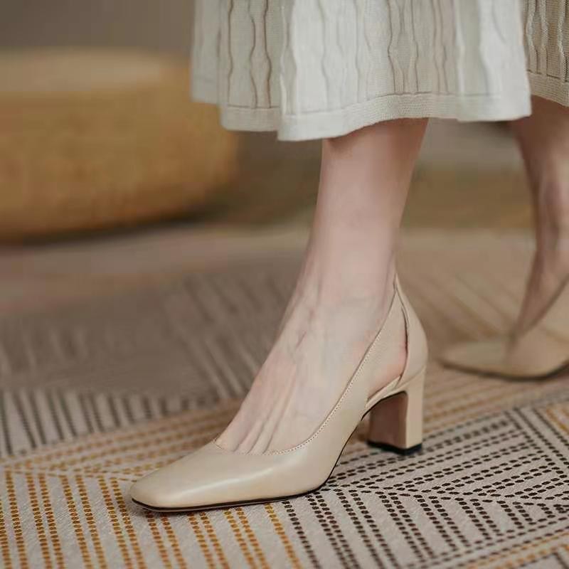 New Stylish Chunky-heel Womens Shoes For Commuting foto 3
