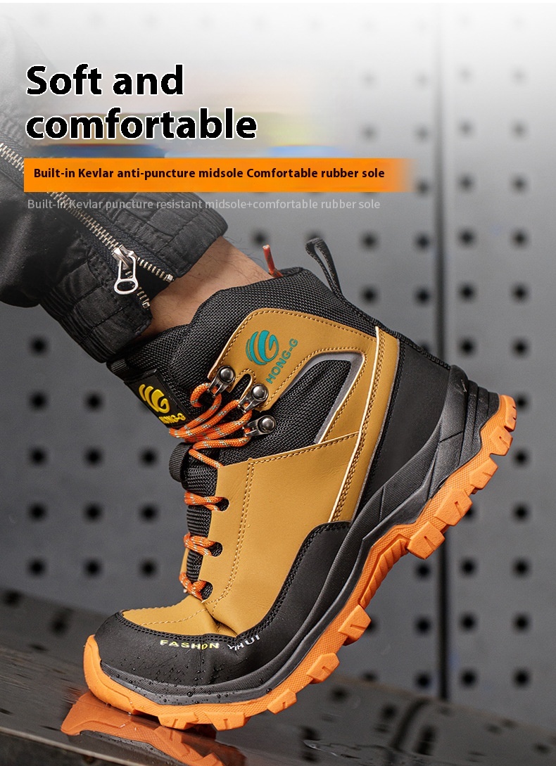 Men's Fashion Personalized Anti-piercing Protective Shoes foto 4