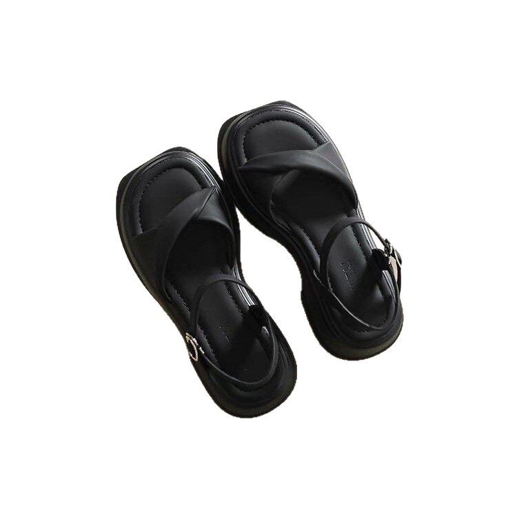 Green Skin-illuminating Roman Sandals With A Single Strap foto 4