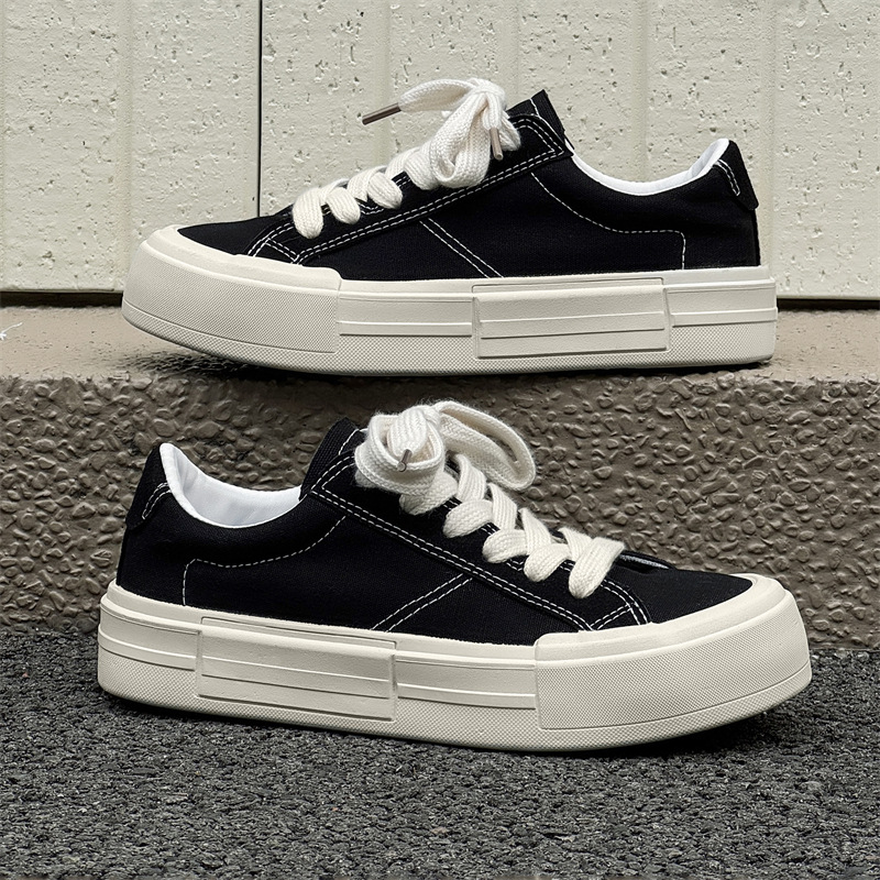 Women's Canvas Platform Casual Sports Skate Shoes foto 5