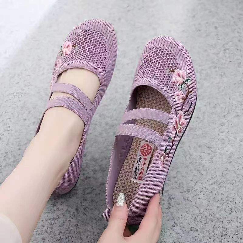 Middle-aged And Elderly Slip-on Soft Bottom Non-slip Flat Shoes foto 2
