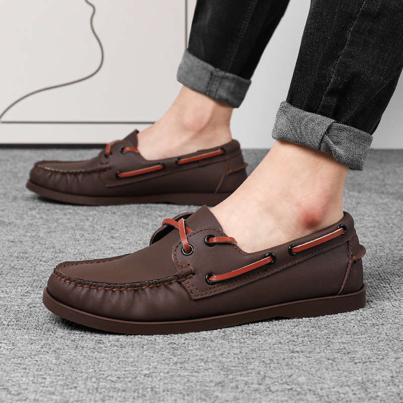 Male Plus Size Casual Leather Shoes foto 5