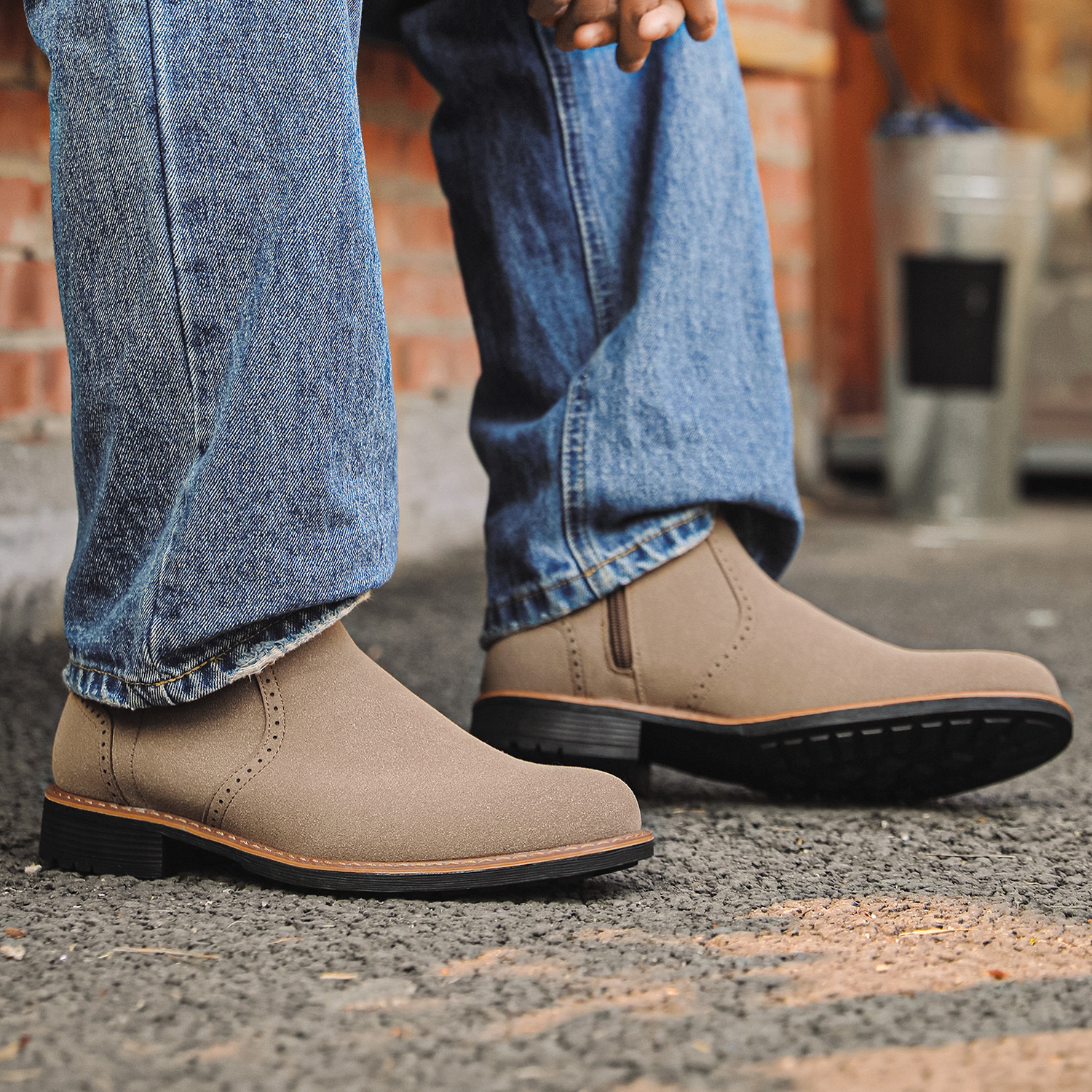 Fleece-like Men's Shoes New Autumn Boots foto 3