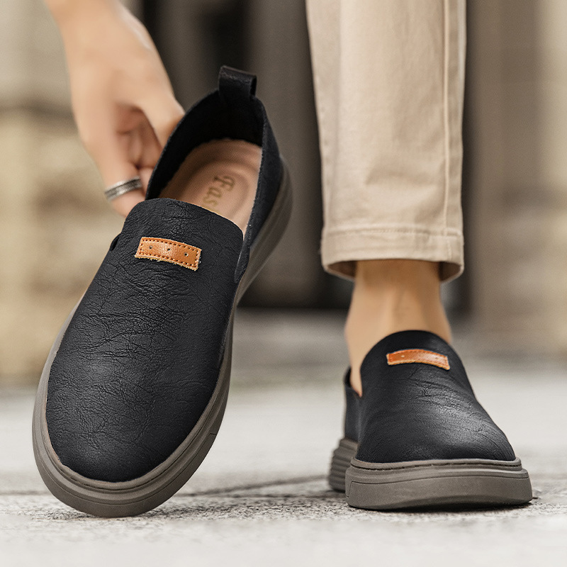 Summer Outdoor Casual Cowhide Simple Fashion Men's Shoes foto 5