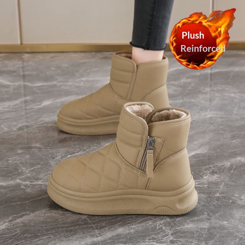 Womens Casual Warm Fleece-lined Snow Boots foto 2