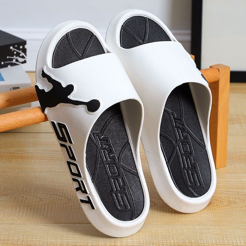 Men's Outdoor Wear Summer Thick-soled Basketball Fashion Slippers Wear-resistant foto 3