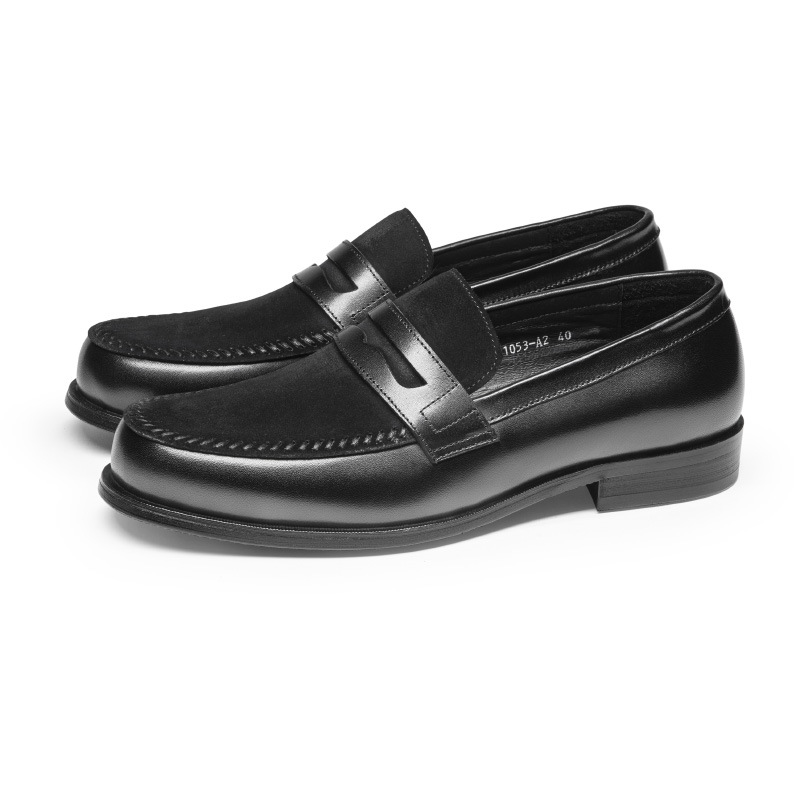 Mens Genuine Leather Business Formal & Casual Loafers foto 3