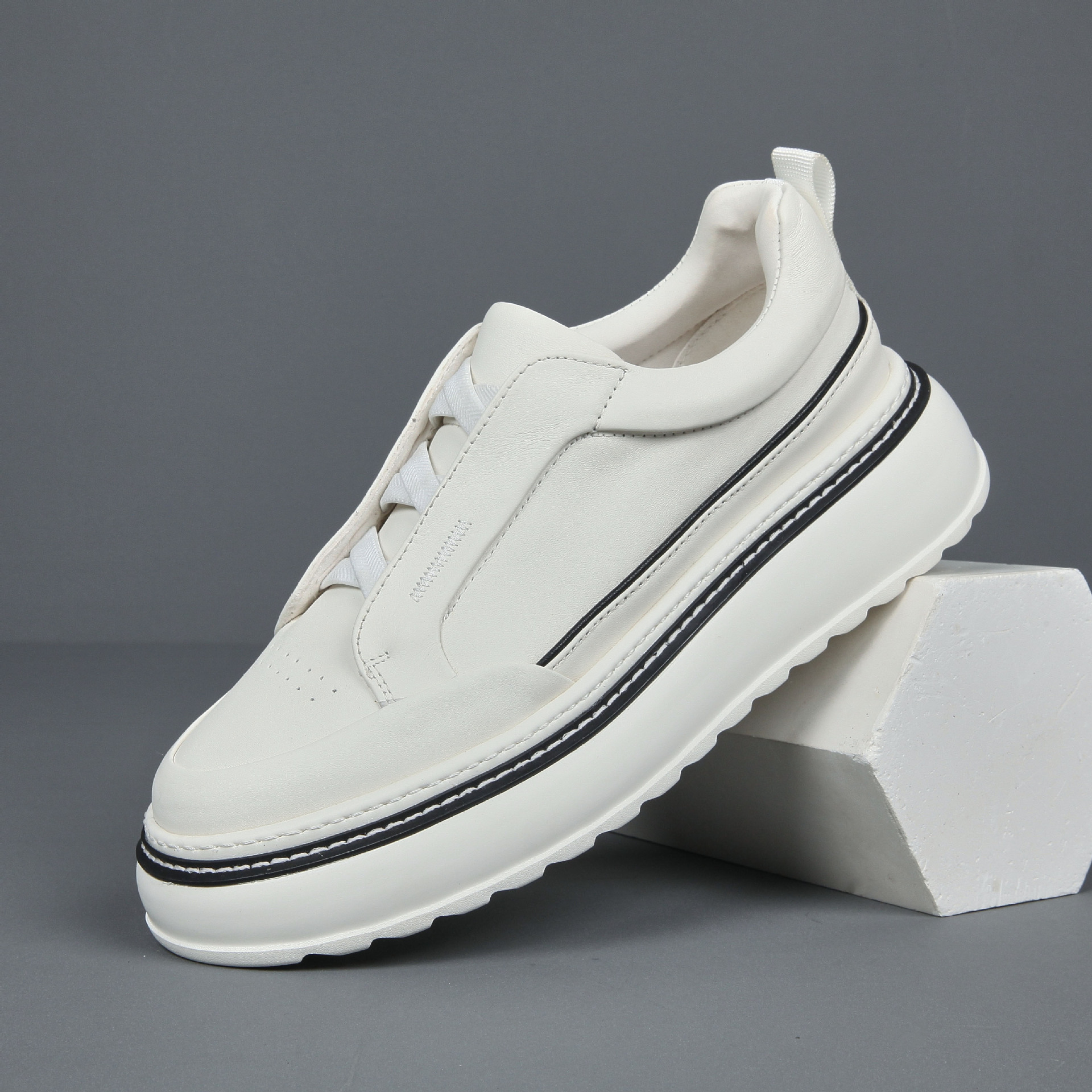 Breathable Casual Simple All-match Slip-on Lazy Stylish Sneaker foto 3