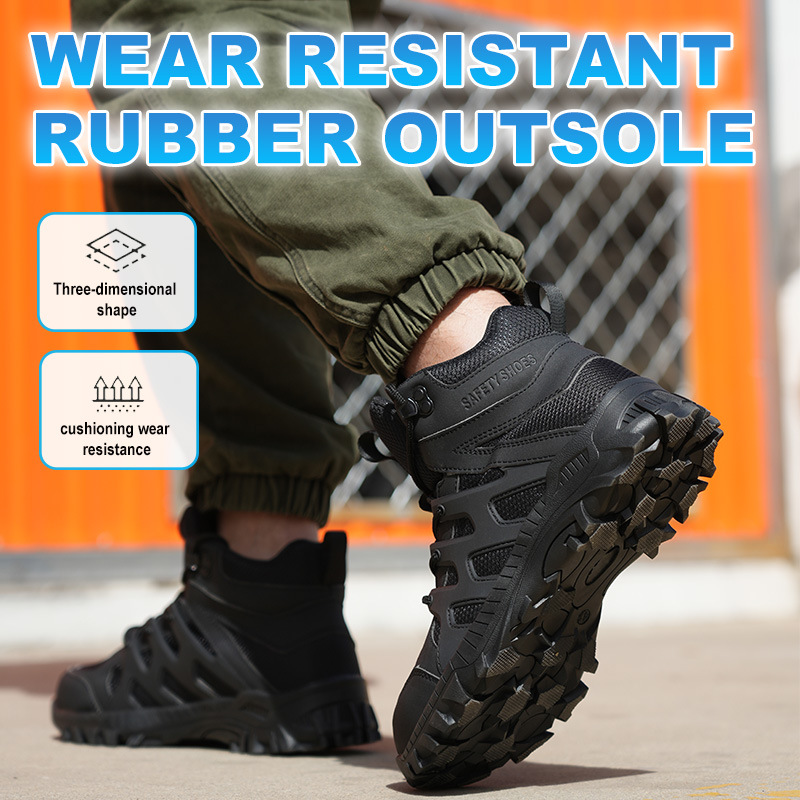 Attack Shield And Anti-stab Safe Site Wear-resistant Outdoor Men's Boots foto 2