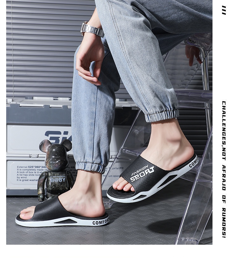 Home Bathroom Non-slip Soft Bottom Home Sandals foto 3