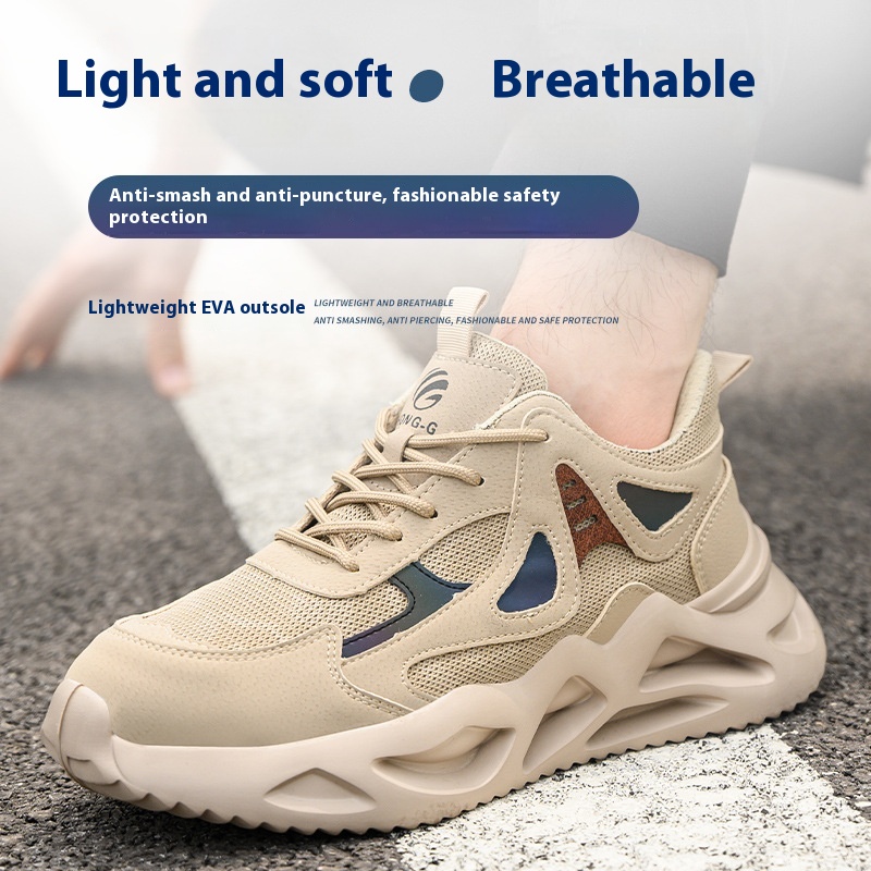 Summer Men's Labor Protection Shoes Deodorant And Breathable Lightweight foto 4