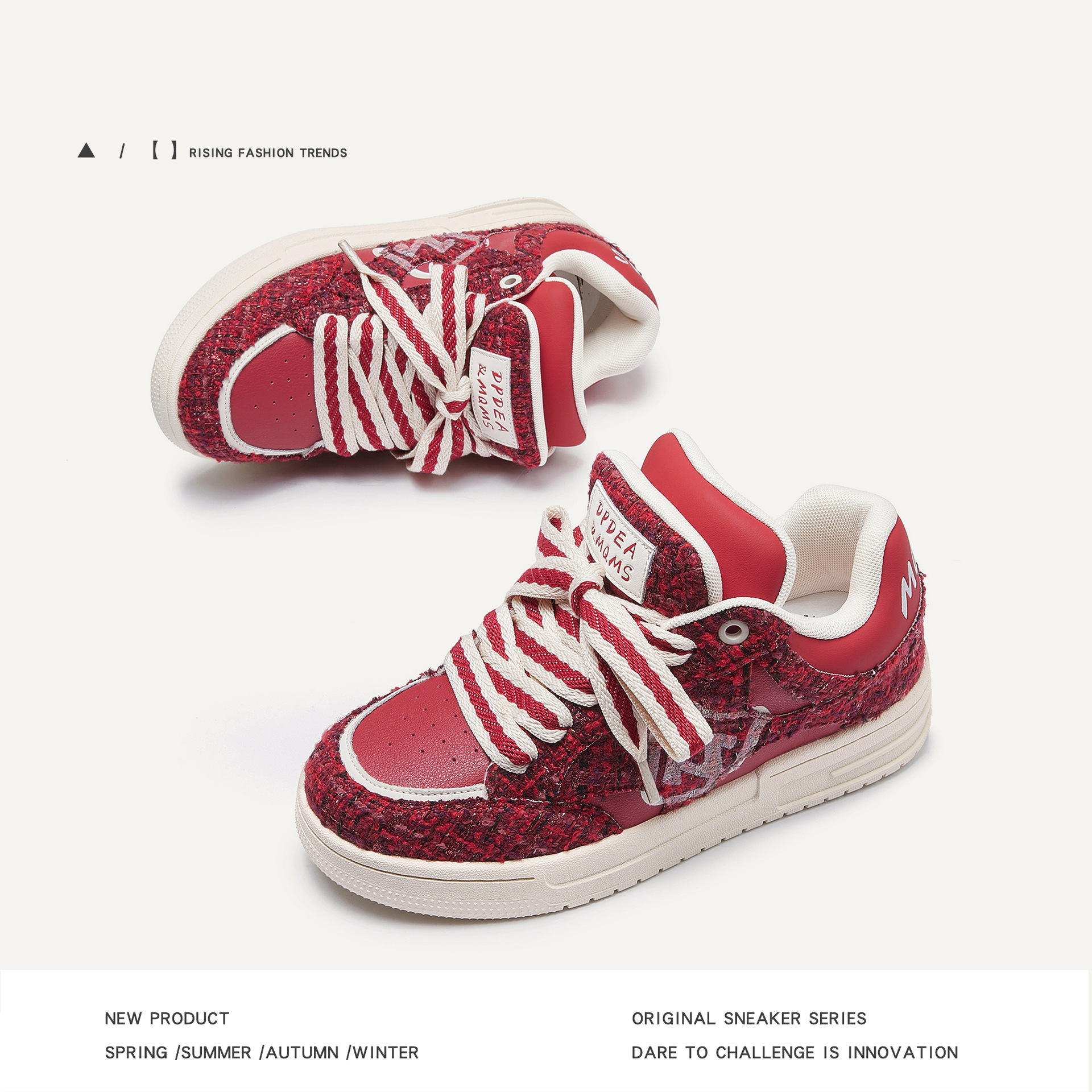 Women's Creative All-match Printed Flat Sneakers foto 2
