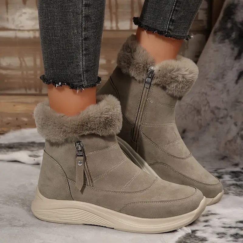 Womens Winter Snow Boots With Cozy Fleece Lining foto 4