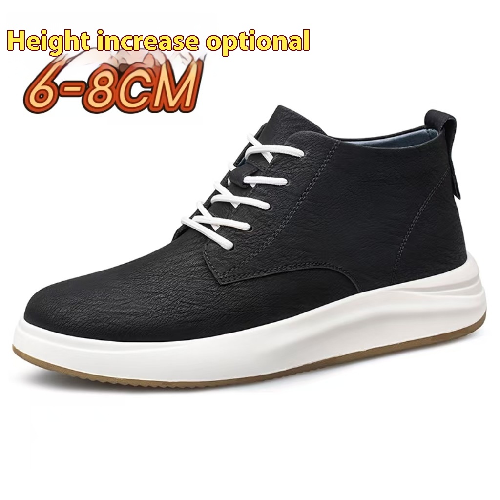 Men's Retro Workwear Height Increasing Leisure Board Shoes foto 3