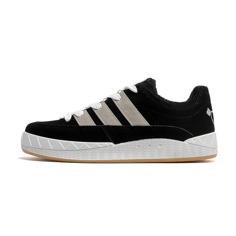 Men's Shoes Hong Kong Style Warm With Velvet Retro foto 2
