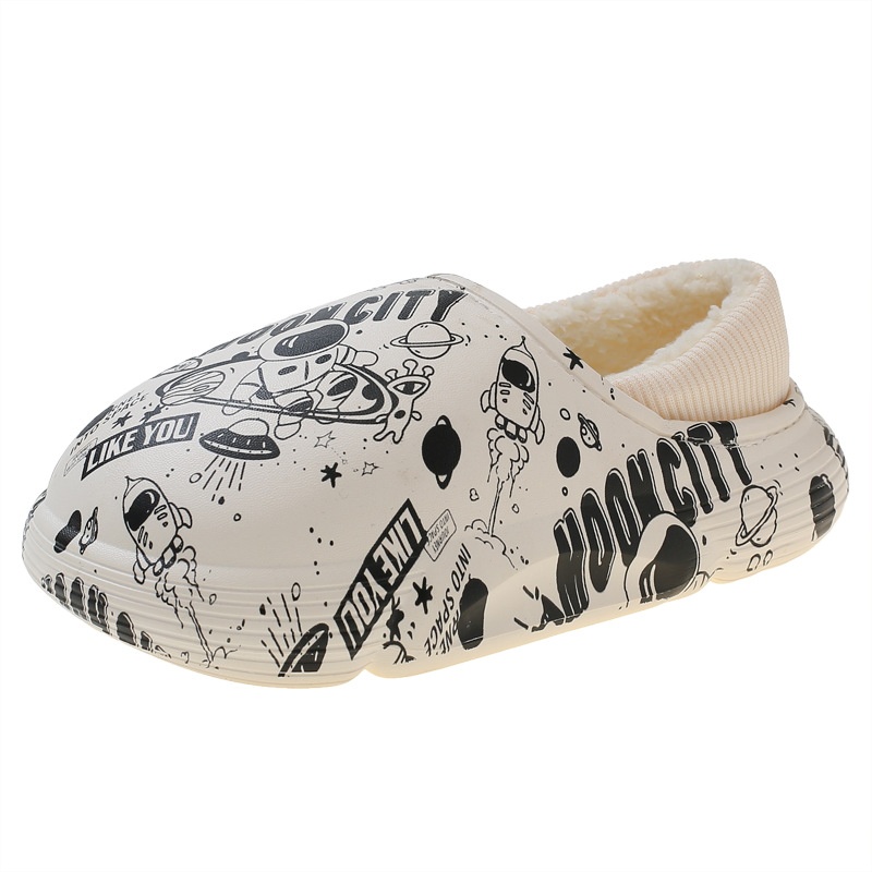 Winter New Children's Cotton Slippers Home Indoor Waterproof Velvet Warm foto 2
