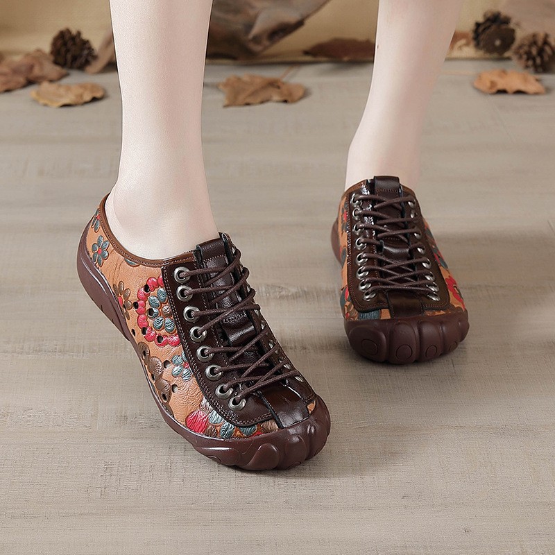 Womens Fashionable Printed Casual And Durable Sneakers foto 2