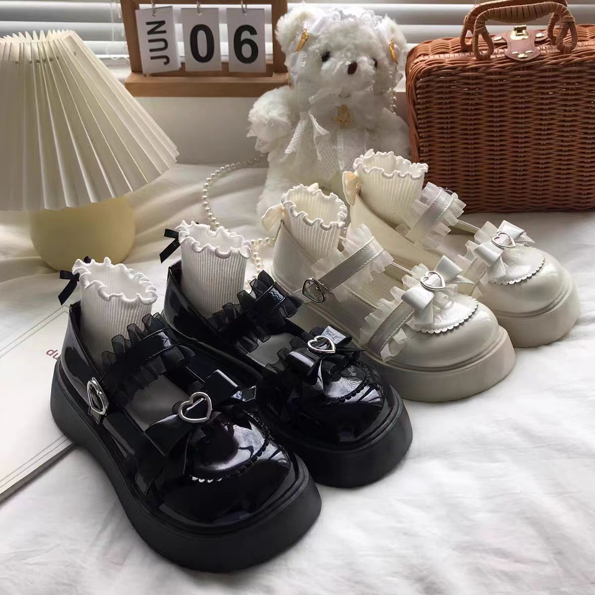 Big Head Shoes Popular Mary Jane Leather Shoes Women's Platform foto 3