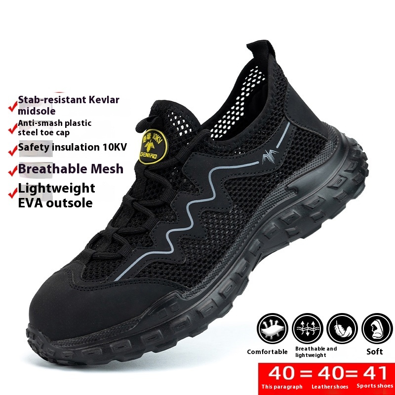 Labor Protection Shoes Men's Anti-smashing And Anti-penetration Insulated Lightweight foto 3