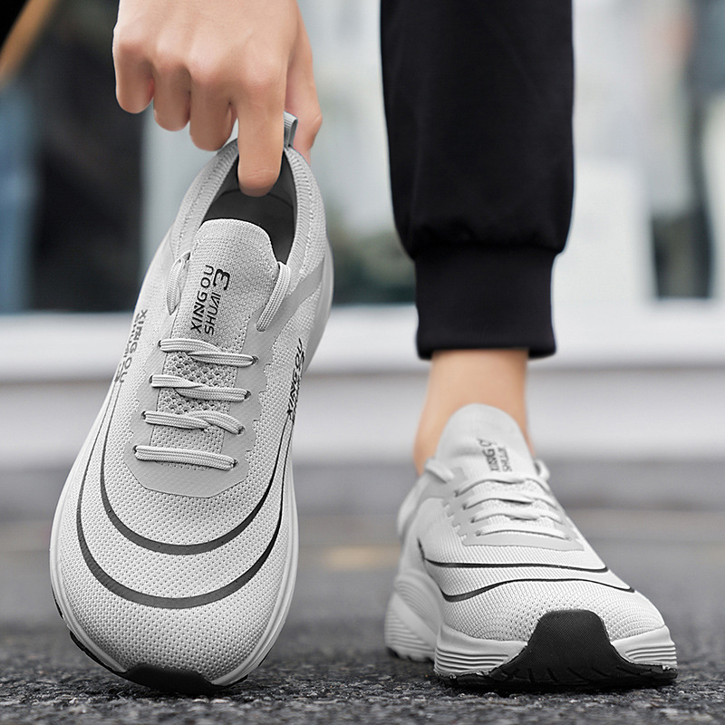 Wide Sole Flyknit Mesh Shoes Sports foto 5