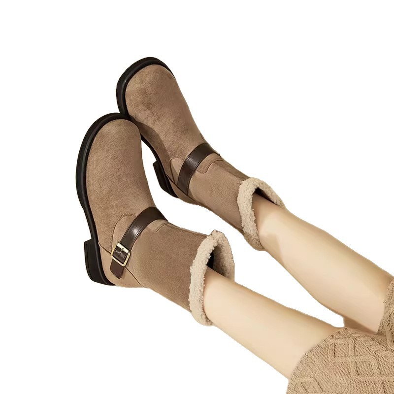 Autumn New Soft Suede Ankle Boots Slim Boots Fashion Versatile foto 4