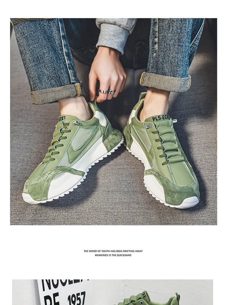 Men's Spring New Fashion All-match Casual Sneaker Thick Bottom Height Increasing Non-slip foto 5