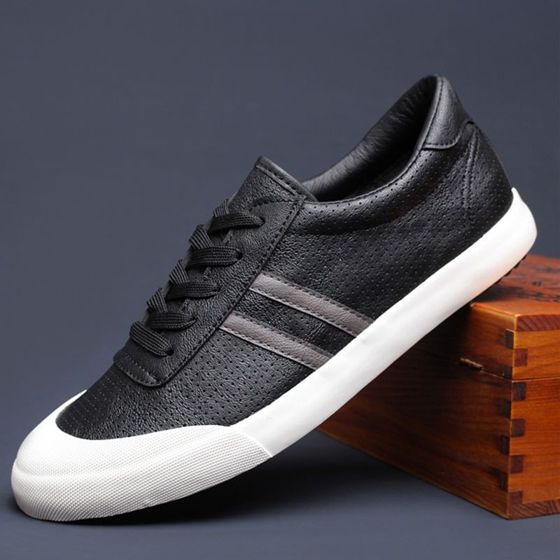 Men's Shoes Spring And Summer Breathable Fashionable Shoes Casual Odor-destroying Leather foto 4