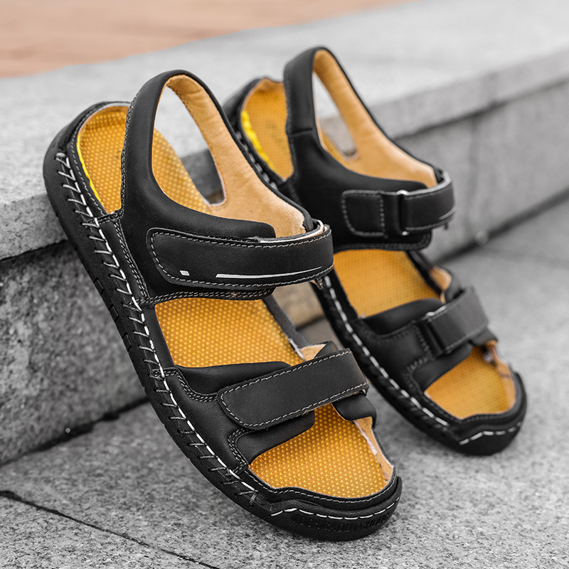 Men's Sandals Casual Trend Leather Sandals Men's Wholesale foto 2