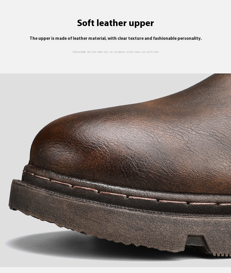 Retro British Style High Cut Martin Boots For Men foto 4