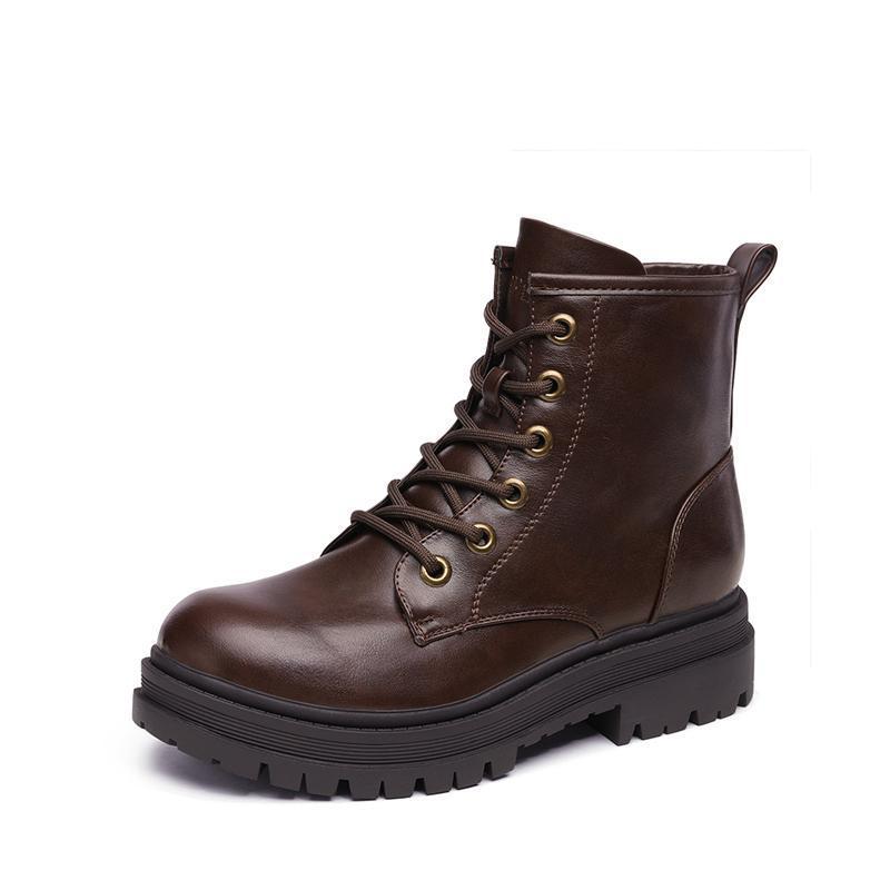 Women's Flat Lace Up Booties foto 4