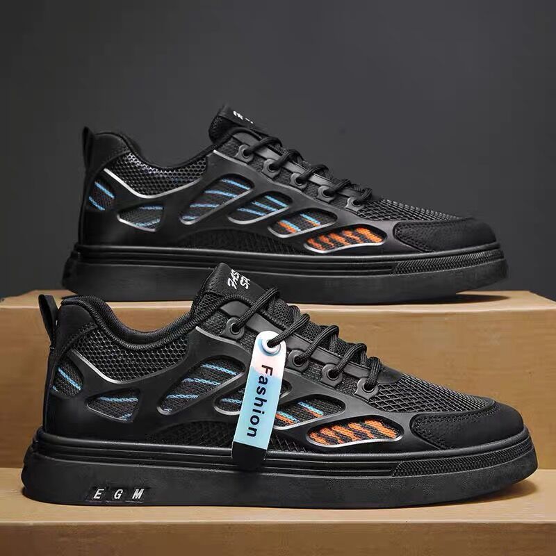 Mesh Sports Junior High School Students Flat Shoes Breathable foto 2
