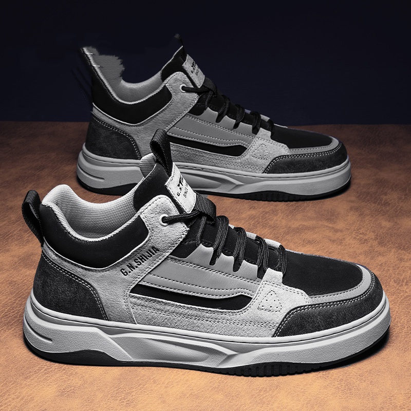 Cotton-padded Shoes With Velvet High-top Sports Leather Shoes foto 3