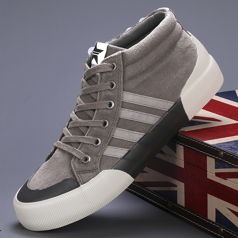 Men's High-top Canvas Shoes Korean Style All-matching foto 4