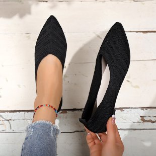 Pointed Toe Low-cut Women's Breathable Flat Shoes foto 5