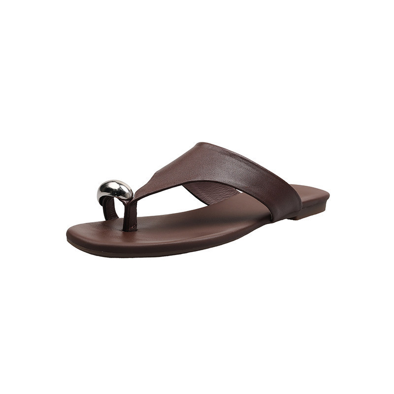 Sheepskin Sandals With Metal Buckle Womens foto 4